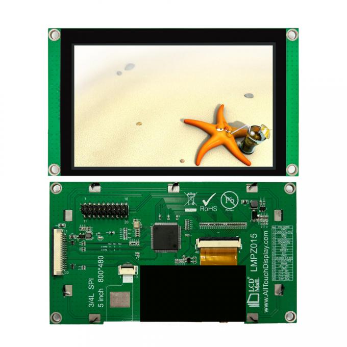 5 ιντσών οθόνη σειριακής θύρας 20pin SPI Interface LCM οθόνη οθόνης LMT050WV008C-PZ015 0