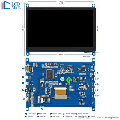 Αγορά 7 ιντσών HDMI TFT οθόνη 1024*600 Dots HDM Διασύνδεση 6 Ο'Οκlock προβολή online manufacture