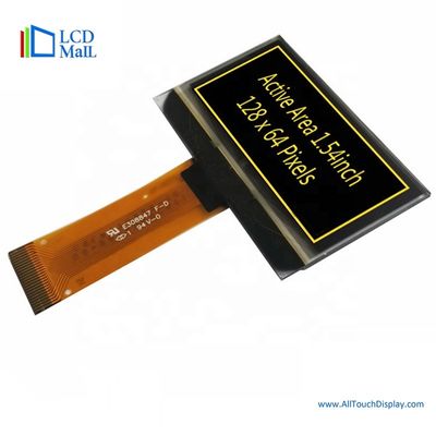 Αγορά 1.54 ίντσες Κίτρινη OLED οθόνη 128x64 TFT οθόνη online manufacture