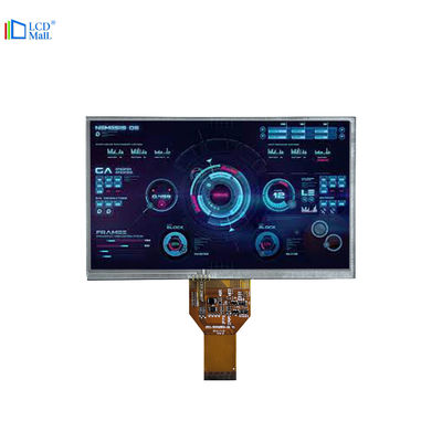 Αγορά 800*480 Ανάλυση 7 ιντσών 50 πιν LCD οθόνη 280 νιτ FPC Type Plugging online manufacture