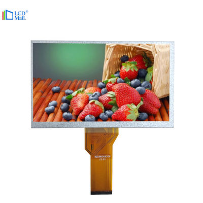 7 ιντσών WVGA TFT LCD οθόνη 800*480 Ανάλυση 6 Ο'Οκlock Κατεύθυνση προβολής οθόνη LCD