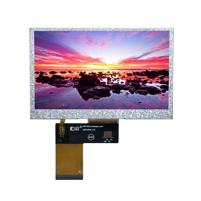 4.3" TFT Transmissive 480x272 280nits IPS Glass RGB 4,3 ιντσών οθόνη LCD με OEM/ODM PCAB/CPT/RTP 0