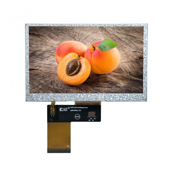 4.3" TFT Transmissive 480x272 280nits IPS Glass RGB 4,3 ιντσών οθόνη LCD με OEM/ODM PCAB/CPT/RTP 2